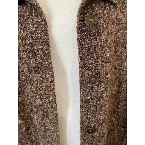 EUC CJ Banks Womens Sleeveless Knit Cardigan Sweater Button Front Pockets - Picture 5 of 6